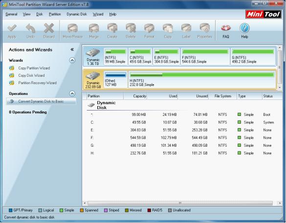 convert GPT dynamic disk to basic disk with “Convert Dynamic Disk ...